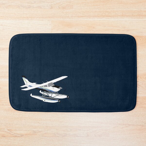 Item preview, C182 Skylane Airplane on Floats Illustration designed and sold by RealPilotDesign.