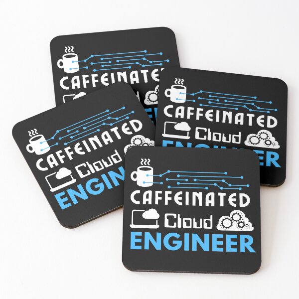 Item preview, Cloud Engineer with Cogs | White Font designed and sold by FocusChillax.