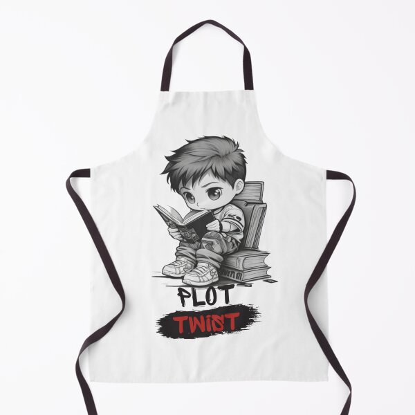 Item preview, Chibi Boy Reader & "Plot Twist" designed and sold by MusesWhispers.