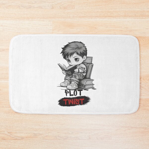 Item preview, Chibi Boy Reader &  "Plot Twist" designed and sold by MusesWhispers.