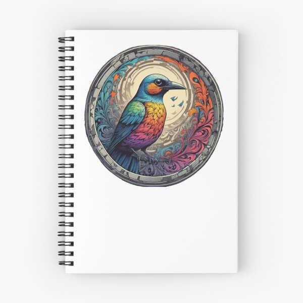 Item preview, Colorful Mystical Bird in watercolor paint designed and sold by EmeraldCauldren.