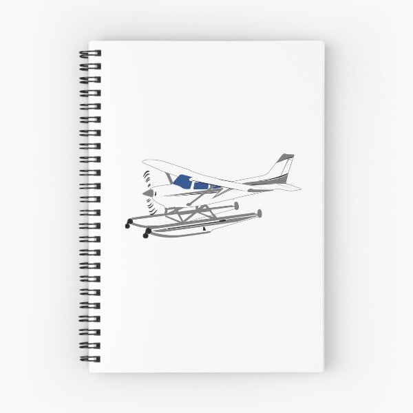 Item preview, 172 Skyhawk Airplane on Floats Illustration designed and sold by RealPilotDesign.