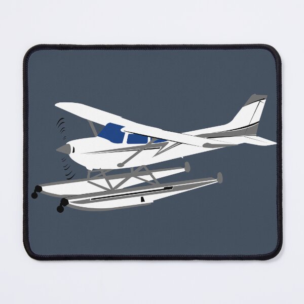 Item preview, 172 Skyhawk Airplane on Floats Illustration designed and sold by RealPilotDesign.