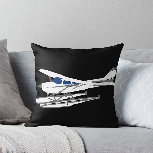 Item preview, 172 Skyhawk Airplane on Floats Illustration designed and sold by RealPilotDesign.