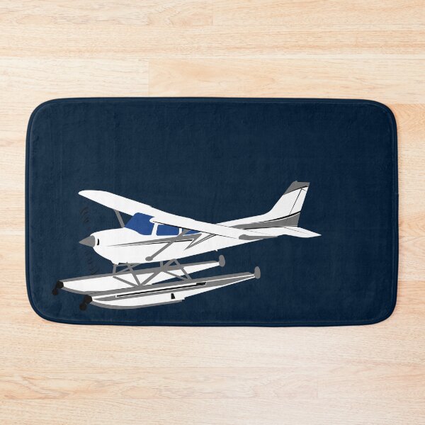 Item preview, 172 Skyhawk Airplane on Floats Illustration designed and sold by RealPilotDesign.