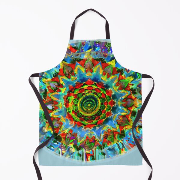 Artikelvorschau, Tie Dye Mandala Kaleidoskop Kreis blaugrün entworfen und verkauft von AuroraXGreen.