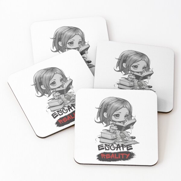 Item preview, Chibi Girl Reader &  "Escape Reality" designed and sold by MusesWhispers.