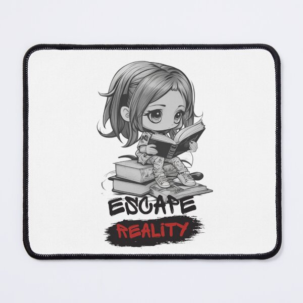 Item preview, Chibi Girl Reader &  "Escape Reality" designed and sold by MusesWhispers.
