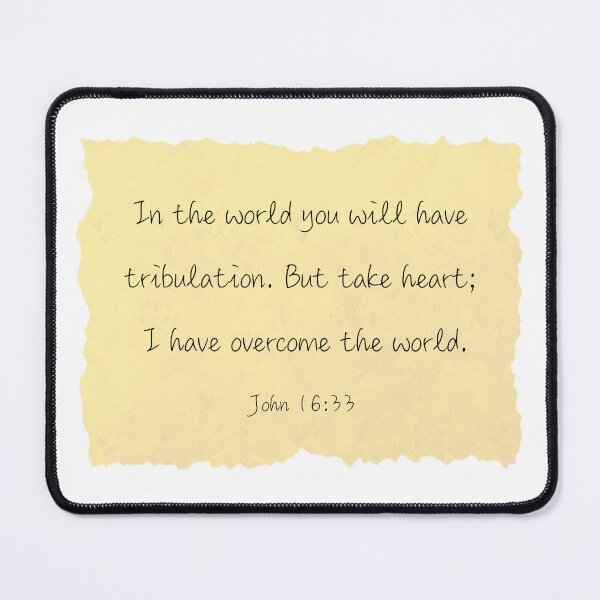 Item preview, John 16:33 - Beige designed and sold by KTCreativeSide.