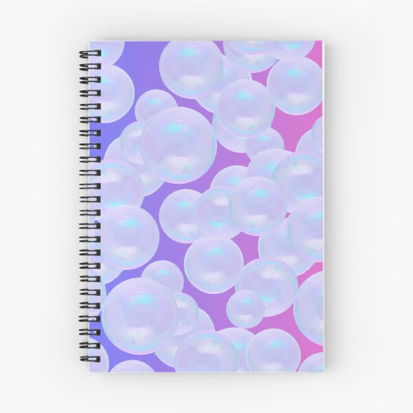 Item preview, Transparent Bubbles on Blue to Pink Background designed and sold by WhiteSoftPetals.