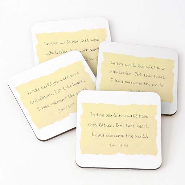Item preview, John 16:33 - Beige designed and sold by KTCreativeSide.