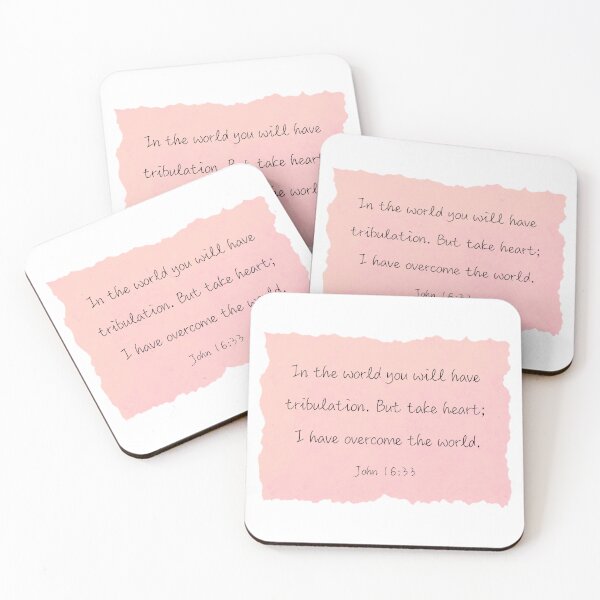Item preview, John 16:33 - Pink designed and sold by KTCreativeSide.