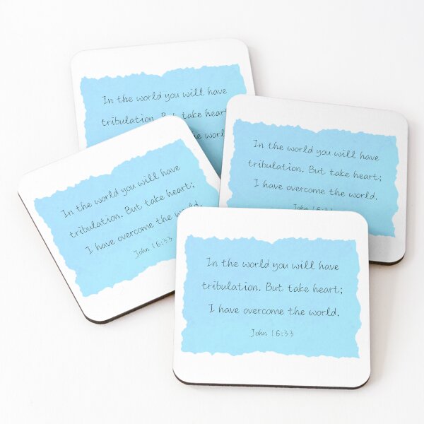 Item preview, John 16:33 - Blue designed and sold by KTCreativeSide.