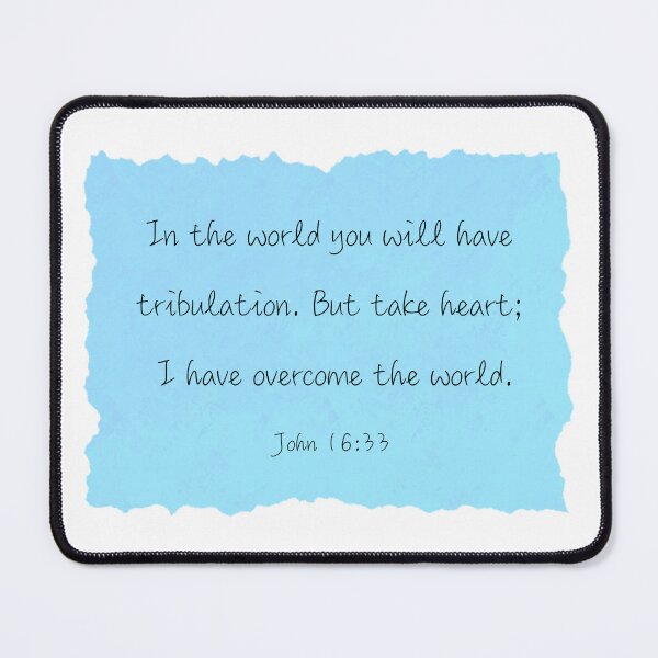 Item preview, John 16:33 - Blue designed and sold by KTCreativeSide.