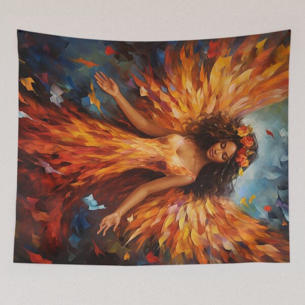 Item preview, Colorful Angel Art - Radiant and Ethereal Artwork designed and sold by Aurora-Solaris.