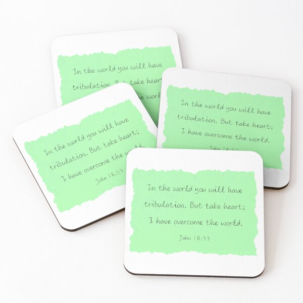 Item preview, John 16:33 - Green designed and sold by KTCreativeSide.