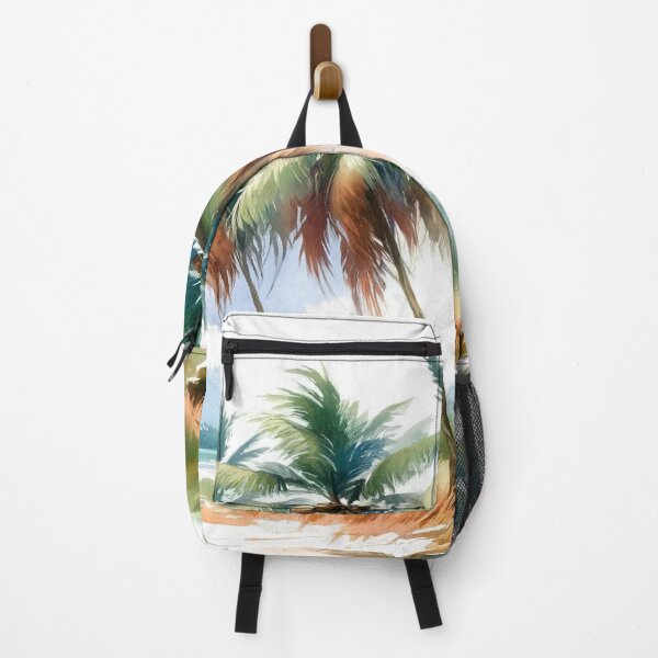Item preview, Tropical palm trees with coconuts designed and sold by cj-digital.
