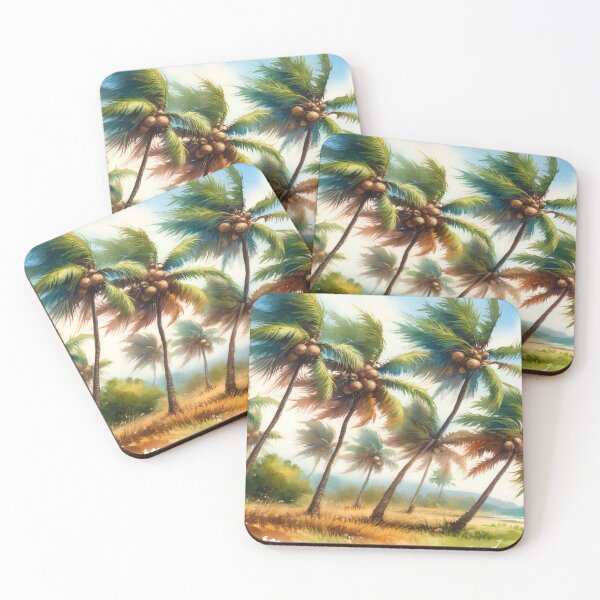 Item preview, Tropical palm trees under a gentle breeze designed and sold by cj-digital.