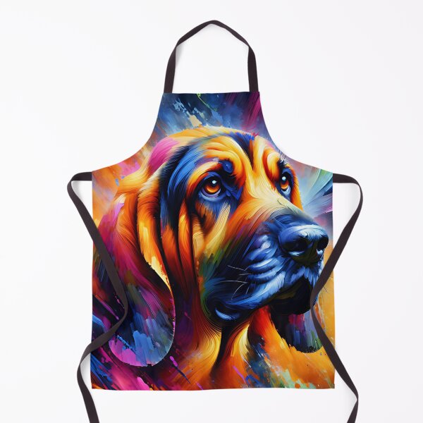 Artikelvorschau, Bloodhound Hund Acryldruck Doggo Portrait Tierliebhaber entworfen und verkauft von Puppy Puzzles Plus.