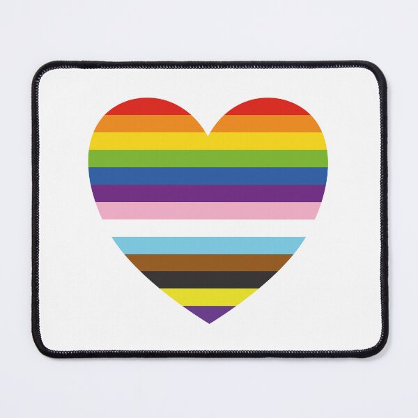Item preview, Rainbow Heart Inclusive Pride Flag Colors designed and sold by Inspirationmotivation.