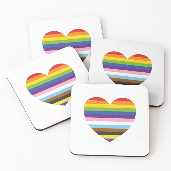 Item preview, Rainbow Heart Inclusive Pride Flag Colors designed and sold by Inspirationmotivation.