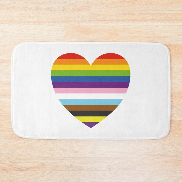 Item preview, Rainbow Heart Inclusive Pride Flag Colors designed and sold by Inspirationmotivation.