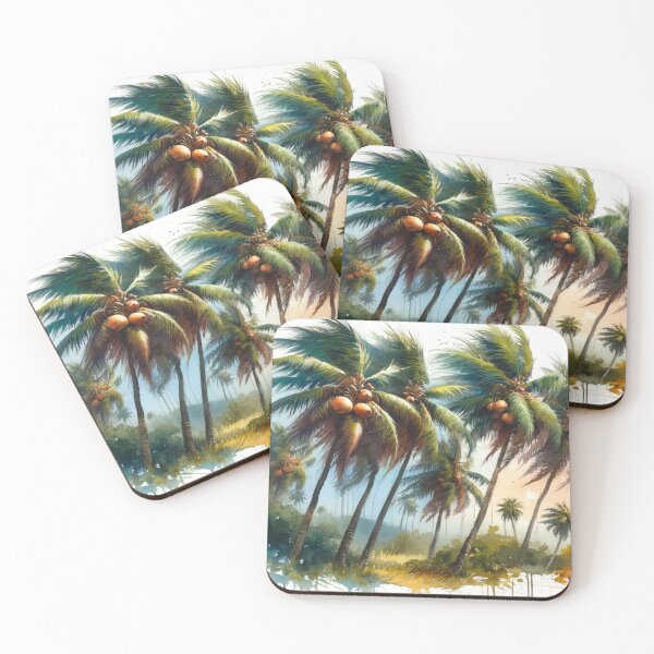 Item preview, Palm trees swaying in the tropical breeze designed and sold by cj-digital.