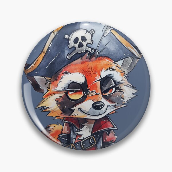 Item preview, Pirate Captain Red Fox designed and sold by dharanna.