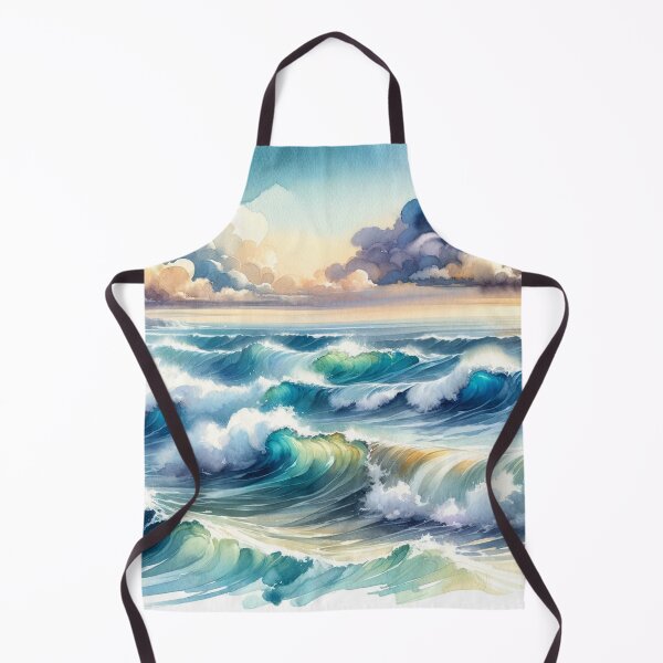 Item preview, Ocean waves crashing under the sky designed and sold by cj-digital.