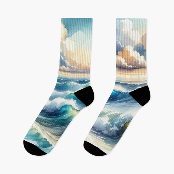 Item preview, Ocean waves crashing under the sky designed and sold by cj-digital.