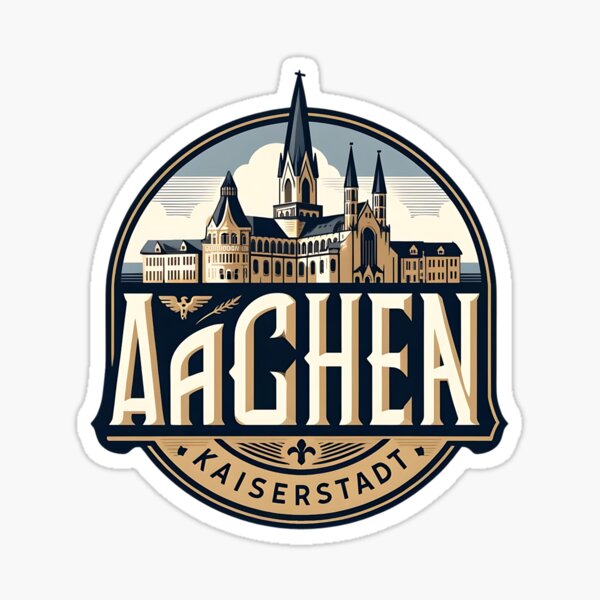 Vista previa del artículo con la obra « Logotipo de la pegatina de la ciudad imperial de Aquisgrán», diseñado y vendido por danny-Dsign.