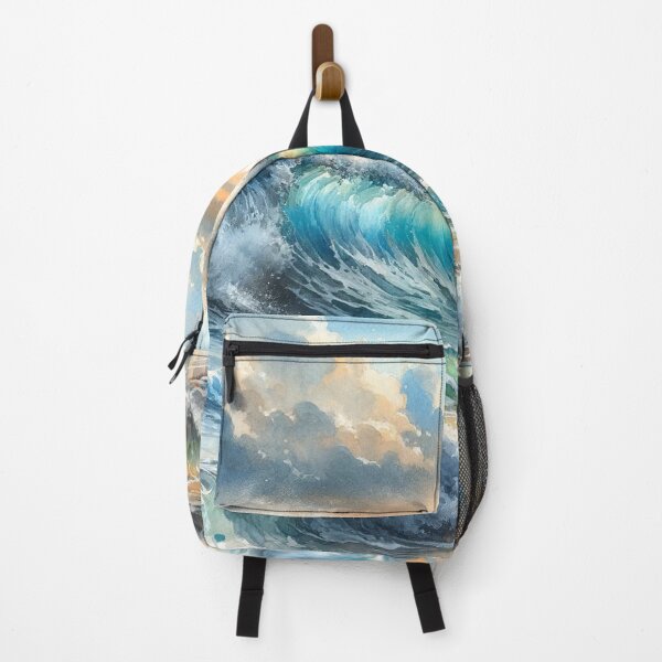 Item preview, Crashing waves on the beach in watercolor designed and sold by cj-digital.
