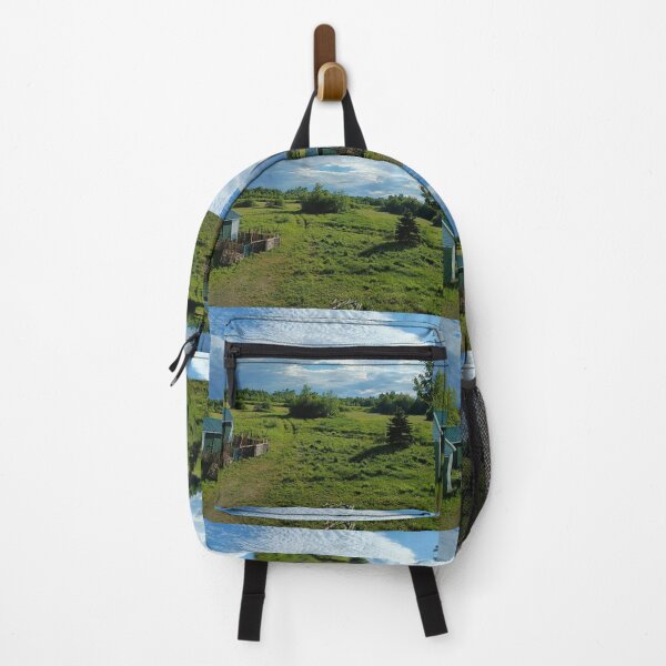 Item preview, Spring farm grass land and barn under blue sky landscape picture designed and sold by naturematters.