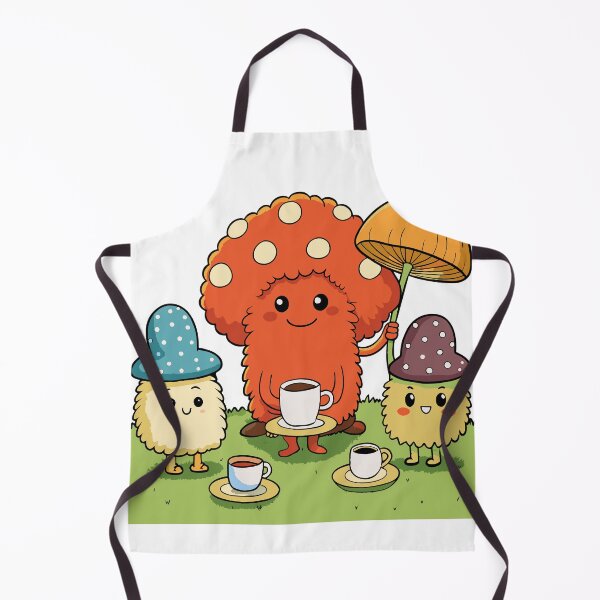 Item preview, Fluffy Mushroom Having a Tea Party designed and sold by omerfdln34.