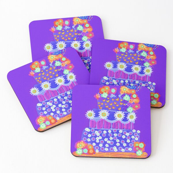 Item preview, Best wishes fluro purple cake designed and sold by bekki smith.