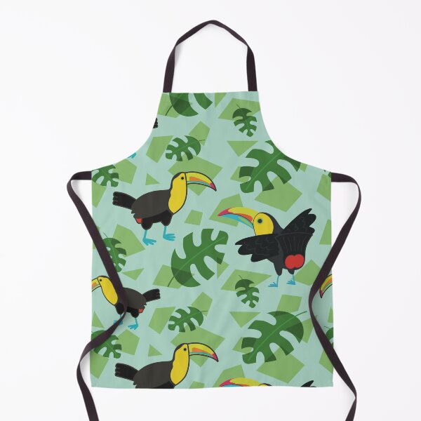 Item preview, Toucan and Cheese Plant Tropical Summer Pattern designed and sold by Catphonesoup.