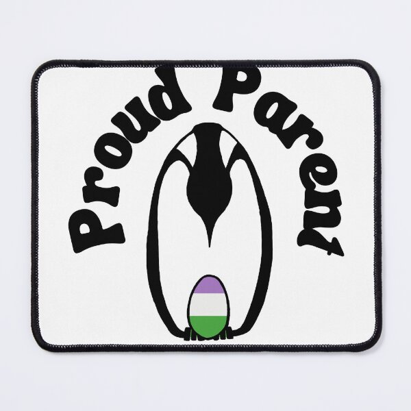 Artikelvorschau, Stolzer Elternteil Genderqueer Pride Pinguin entworfen und verkauft von Kristi Brooks.