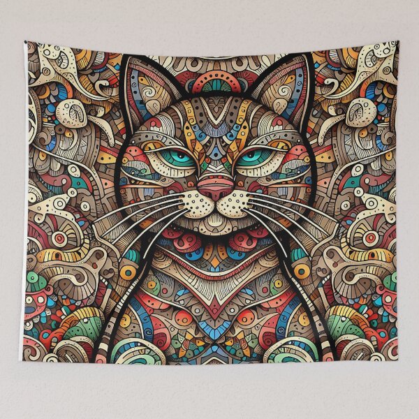 Item preview, Colorful Pharaonic Cat designed and sold by PRINYOS.
