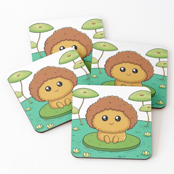Item preview, Fluffy Mushroom Sitting on a Lily Pad designed and sold by omerfdln34.