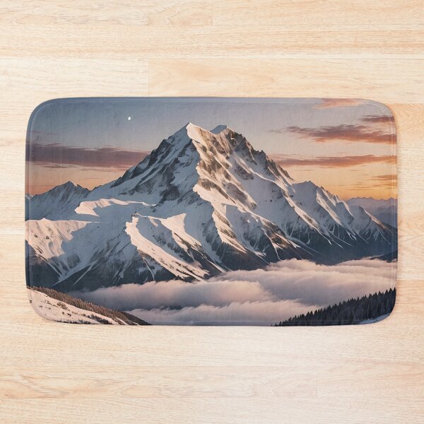 Item preview, Snowy Sunset Mountain #1 designed and sold by KCsStudio.