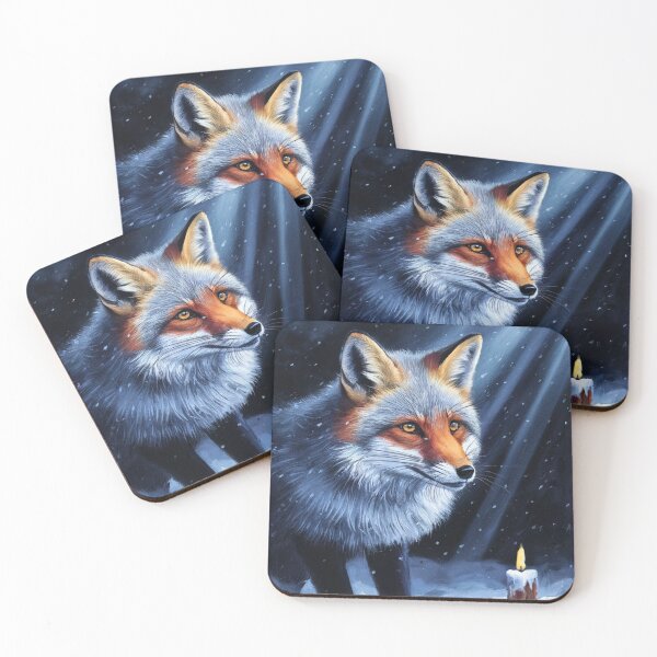 Artikelvorschau, Fuchs-Porträt. Winterfuchs, Schneefuchs, Vintage-Fuchs, Fuchs-Malerei, Caravaggio-Stil entworfen und verkauft von FoxVibes.