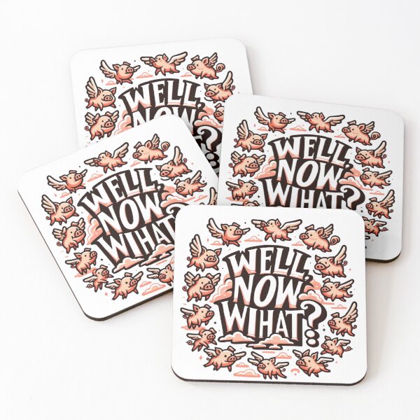 Item preview, When Pigs Fly - "Well, Now What?" Funny Design designed and sold by ddproducts.