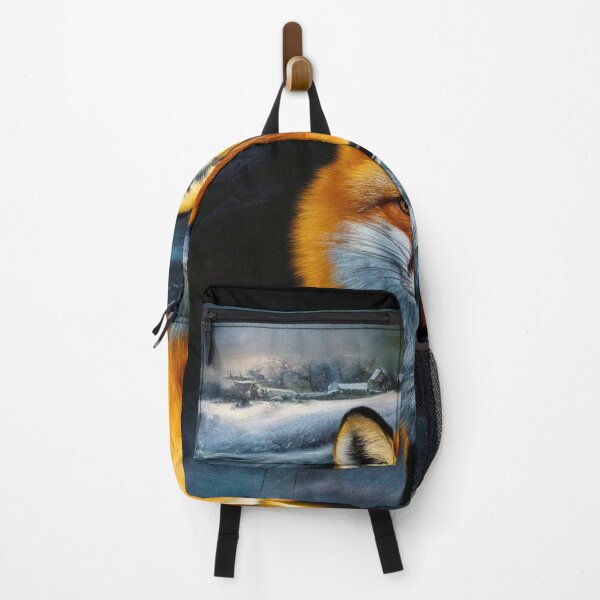 Item preview, Fox Portrait. Winter fox, snowy fox, vintage fox, fox painting, Caravaggio style designed and sold by FoxVibes.