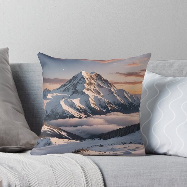 Artikelvorschau, Verschneiter Sonnenuntergang Berg #1 entworfen und verkauft von KCsStudio.