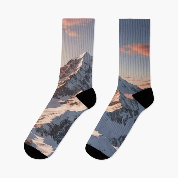 Item preview, Snowy Sunset Mountain #2 designed and sold by KCsStudio.