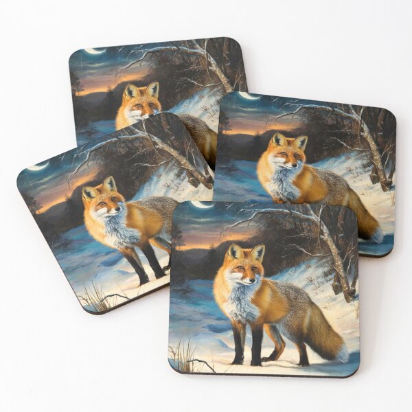 Artikelvorschau, Fuchs-Porträt. Winterfuchs, Schneefuchs, Vintage-Fuchs, Fuchs-Malerei, Caravaggio-Stil entworfen und verkauft von FoxVibes.
