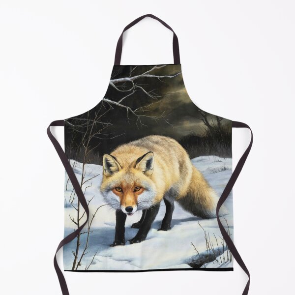 Item preview, Fox Portrait. Winter fox, snowy fox, vintage fox, fox painting, Caravaggio style designed and sold by FoxVibes.