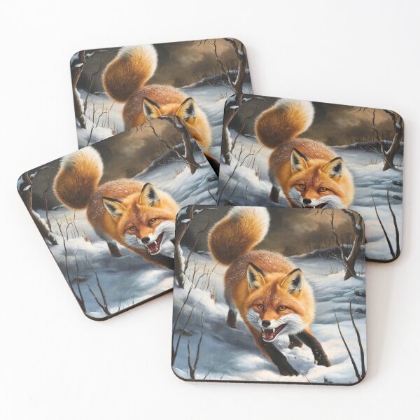 Artikelvorschau, Fuchs-Porträt. Winterfuchs, Schneefuchs, Vintage-Fuchs, Fuchs-Malerei, Caravaggio-Stil entworfen und verkauft von FoxVibes.