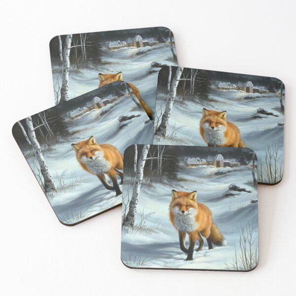 Artikelvorschau, Fuchs-Porträt. Winterfuchs, Schneefuchs, Vintage-Fuchs, Fuchs-Malerei, Caravaggio-Stil entworfen und verkauft von FoxVibes.