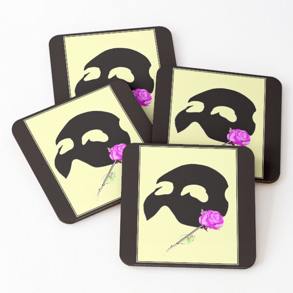 Item preview, Phantom of the Opera Abstract Mask and Red Rose Advertising Print designed and sold by posterbobs.